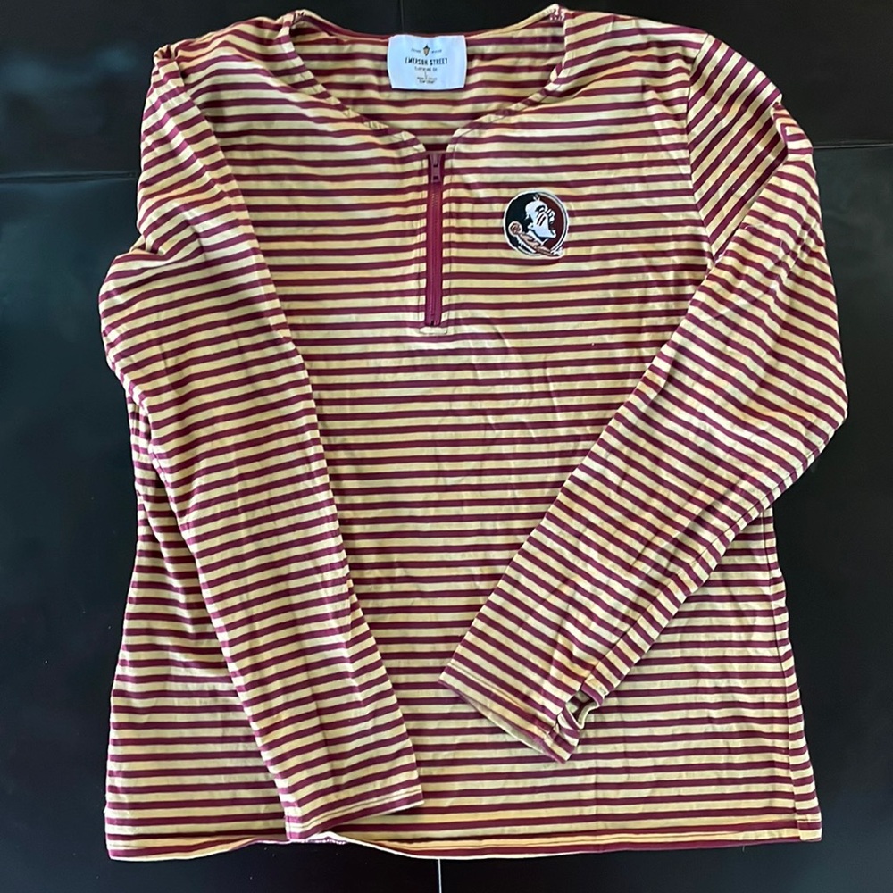 Emerson Street long sleeve 100% cotton FSU shirt